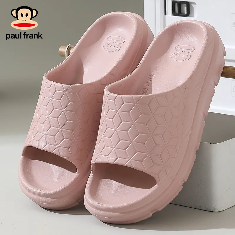 PAUL FRANK Summer Slip Resistant Odor Resistant Bathing Couple Home Comfortable Minimalist Style Slide Slipper-1