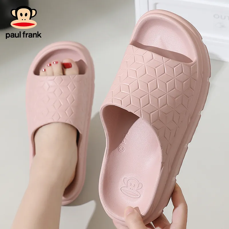PAUL FRANK Summer Slip Resistant Odor Resistant Bathing Couple Home Comfortable Minimalist Style Slide Slipper-2
