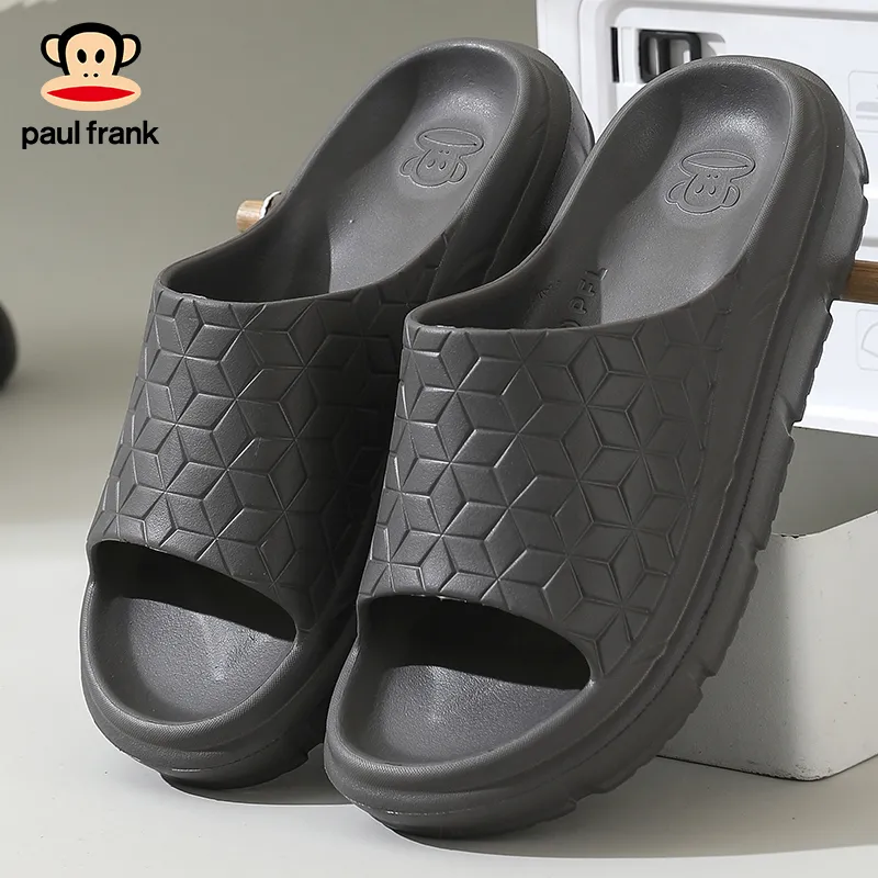 PAUL FRANK Summer Slip Resistant Odor Resistant Bathing Couple Home Comfortable Minimalist Style Slide Slipper-22