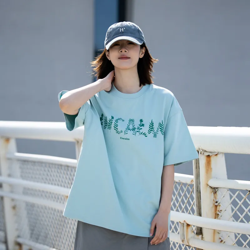 UNCALM T Shirts Women's Turquoise-2