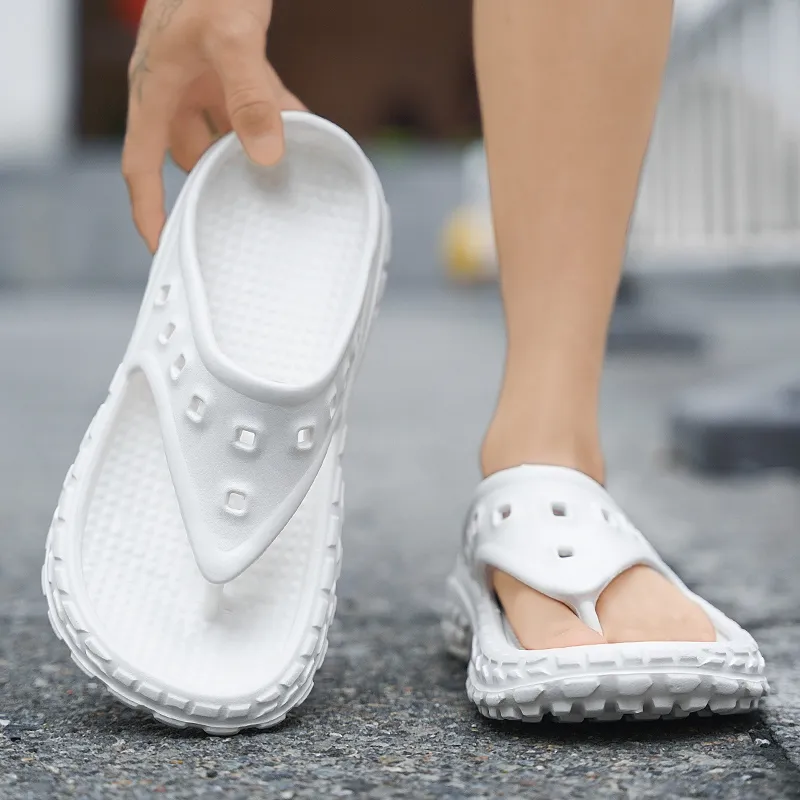 Darcy Sen Flip Flops Black/White/Khaki-10