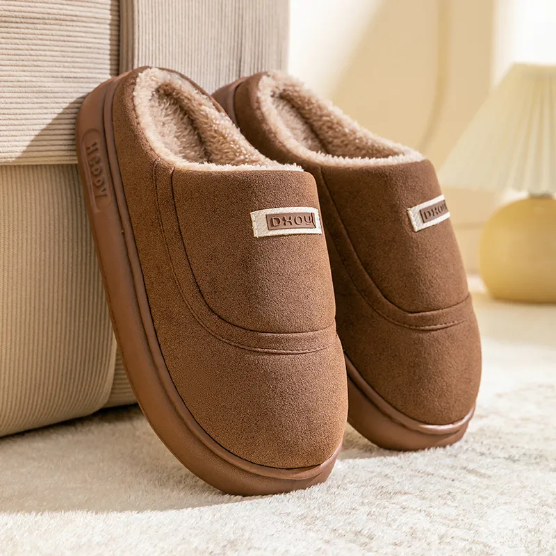 Darcy Sen Cotton Slippers Khaki/Dark Brown/Apricot-11