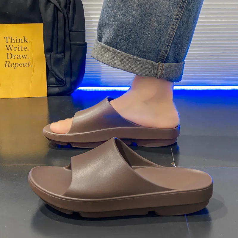Darcy Sen Slippers Dark Brown/Black/Ecru-5