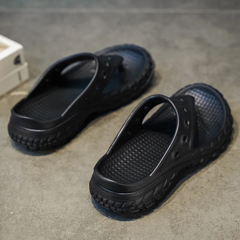 Darcy Sen Flip Flops Black/White/Khaki-6