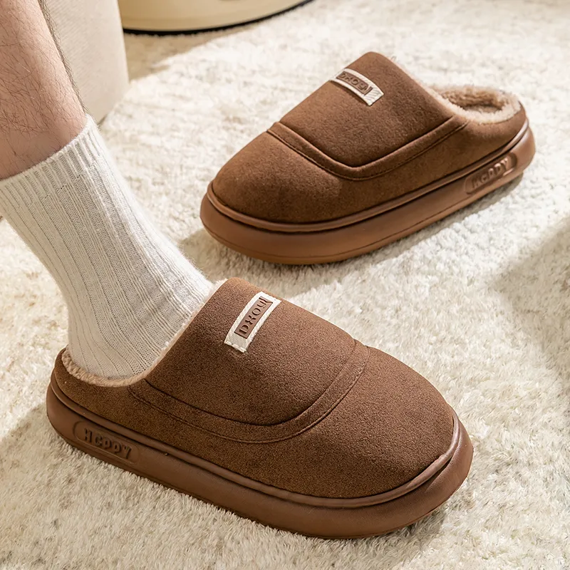 Darcy Sen Cotton Slippers Khaki/Dark Brown/Apricot-13