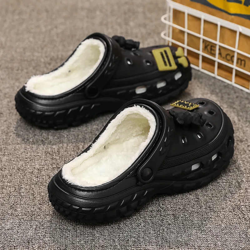 Darcy Sen Cotton Slippers Khaki/Black/Gray-10
