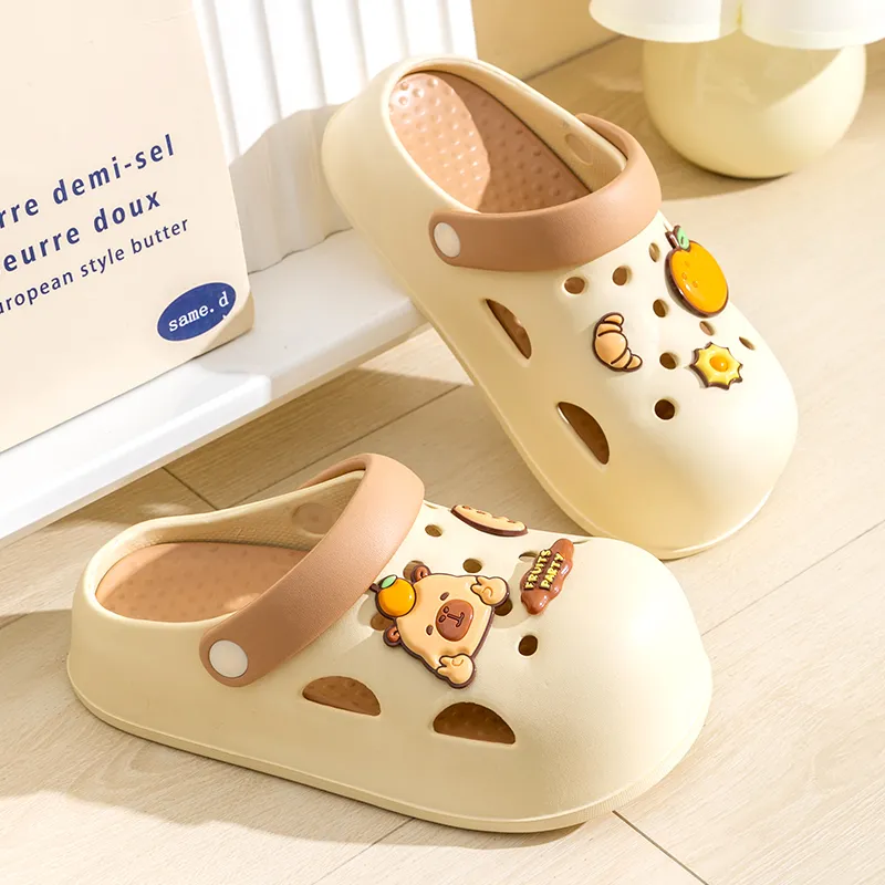 Darcy Sen Slippers White Black/Beige Coffee-13