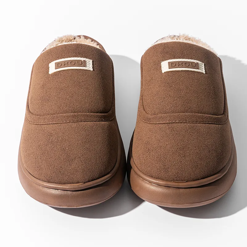 Darcy Sen Cotton Slippers Khaki/Dark Brown/Apricot-10