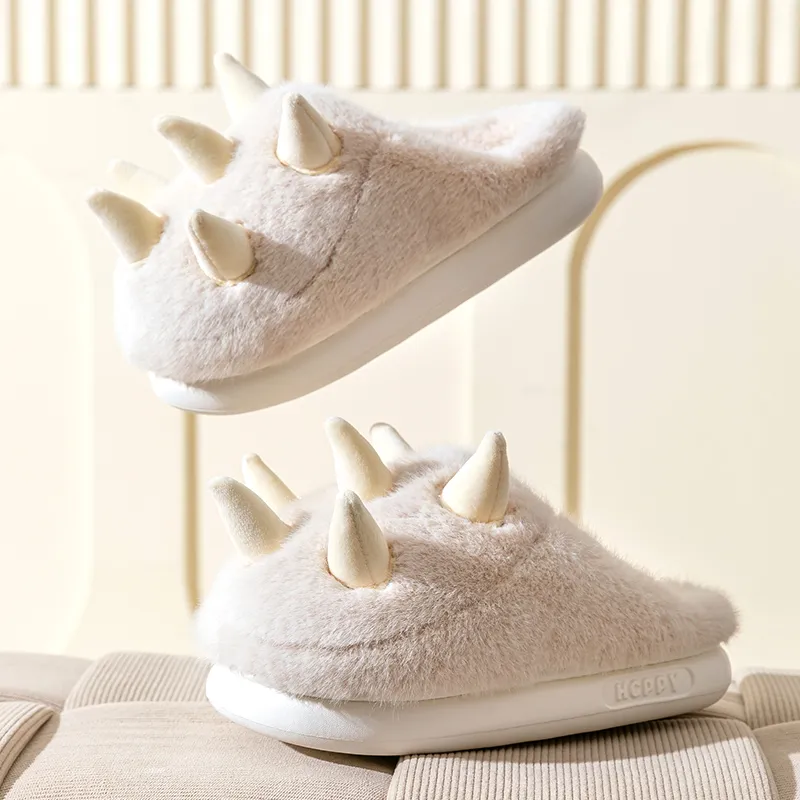 Darcy Sen Cotton Slippers Gray/Apricot-13