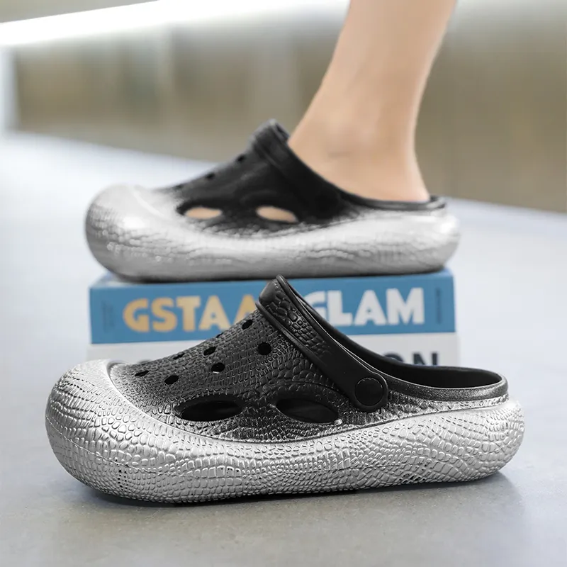 Darcy Sen Slippers / Home Slippers Black Silver-13