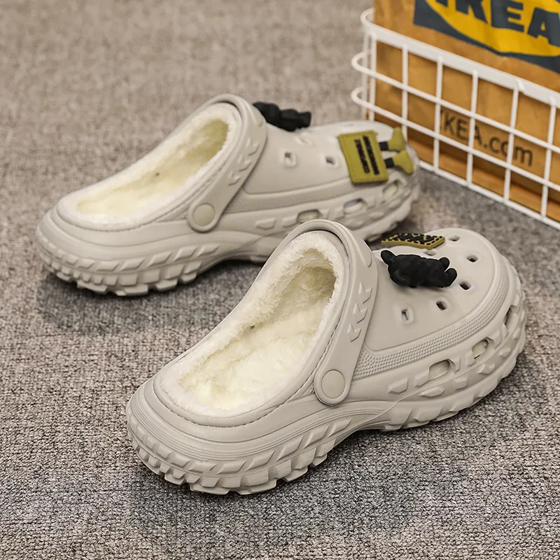 Darcy Sen Cotton Slippers Khaki/Black/Gray-21
