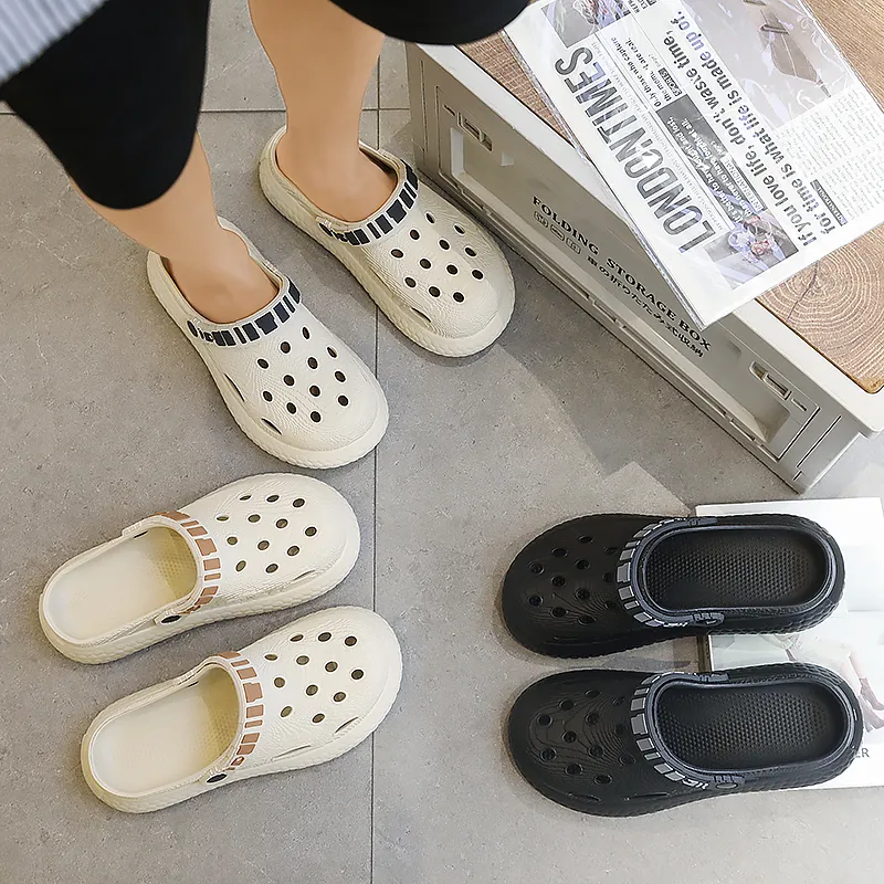 Darcy Sen Sandal Slippers Khaki/Black Gray/Khaki Black-14
