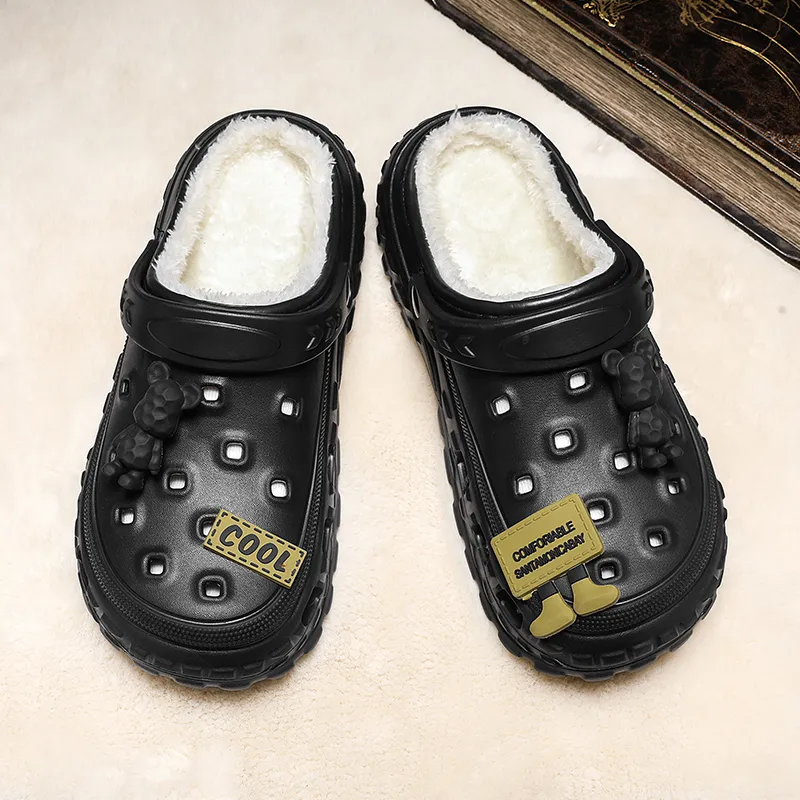 Darcy Sen Cotton Slippers Khaki/Black/Gray-14