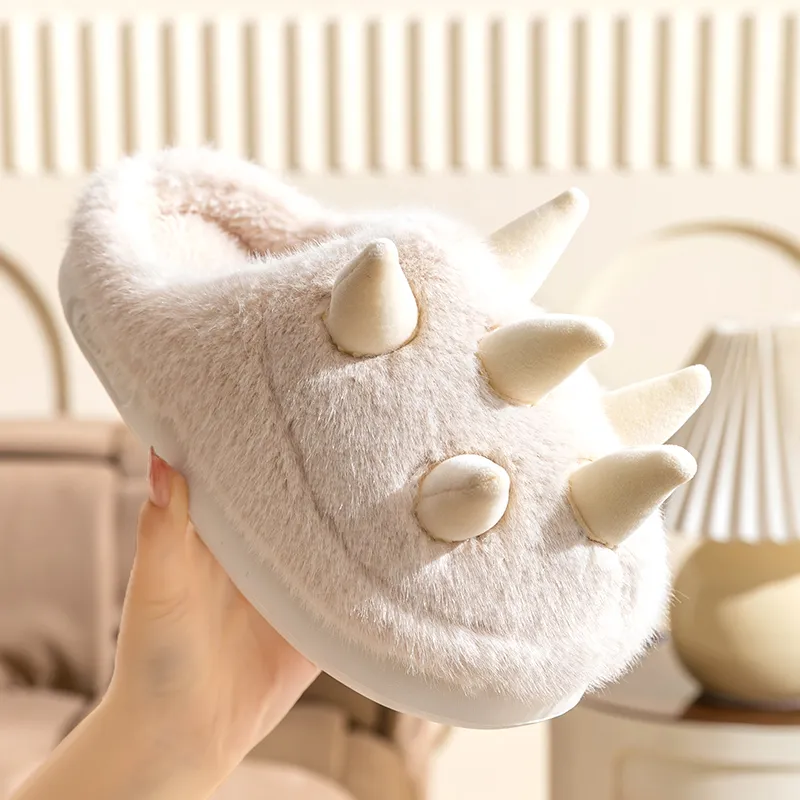 Darcy Sen Cotton Slippers Gray/Apricot-12
