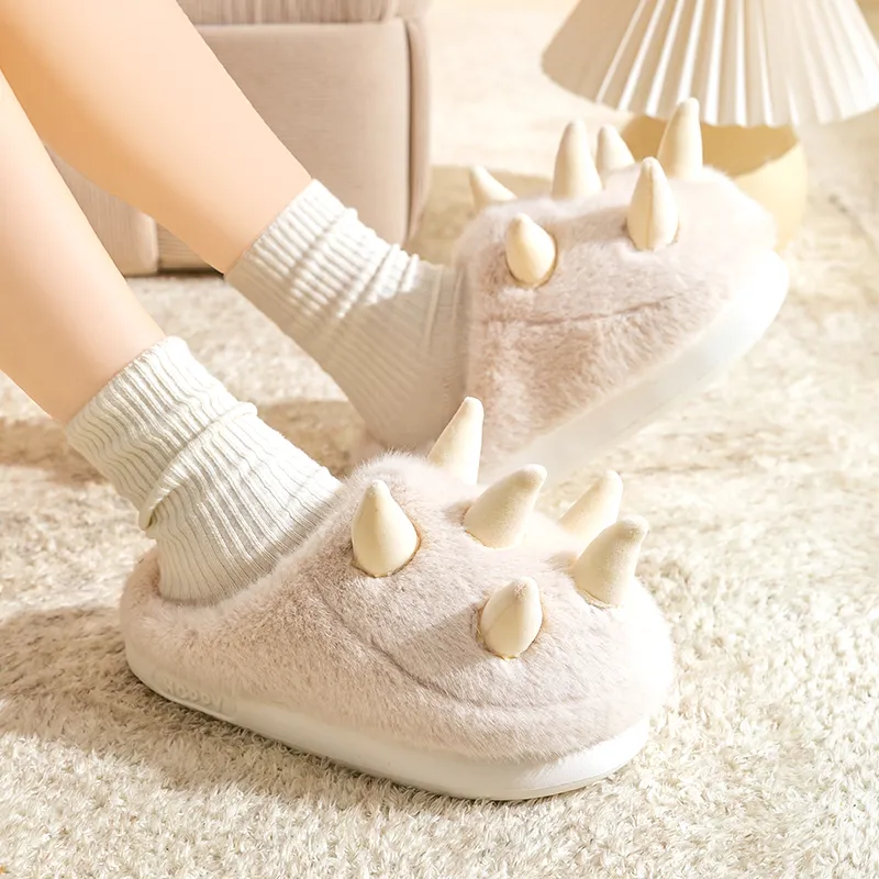 Darcy Sen Cotton Slippers Gray/Apricot-11