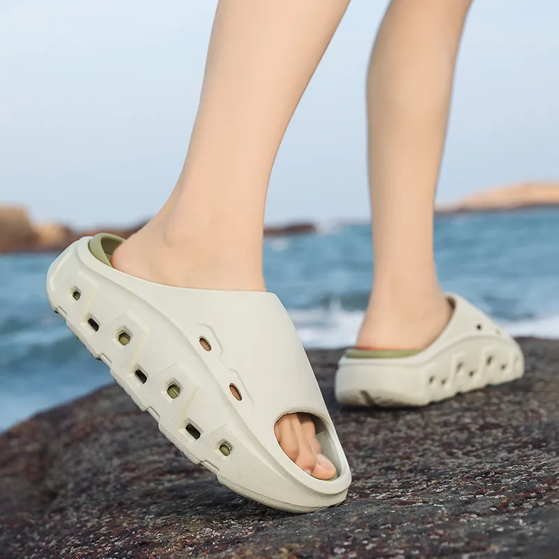 Darcy Sen Slippers Black Gray/Light Green/Khaki White/White Black-11
