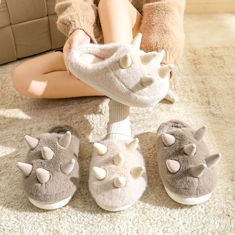 Darcy Sen Cotton Slippers Gray/Apricot-14