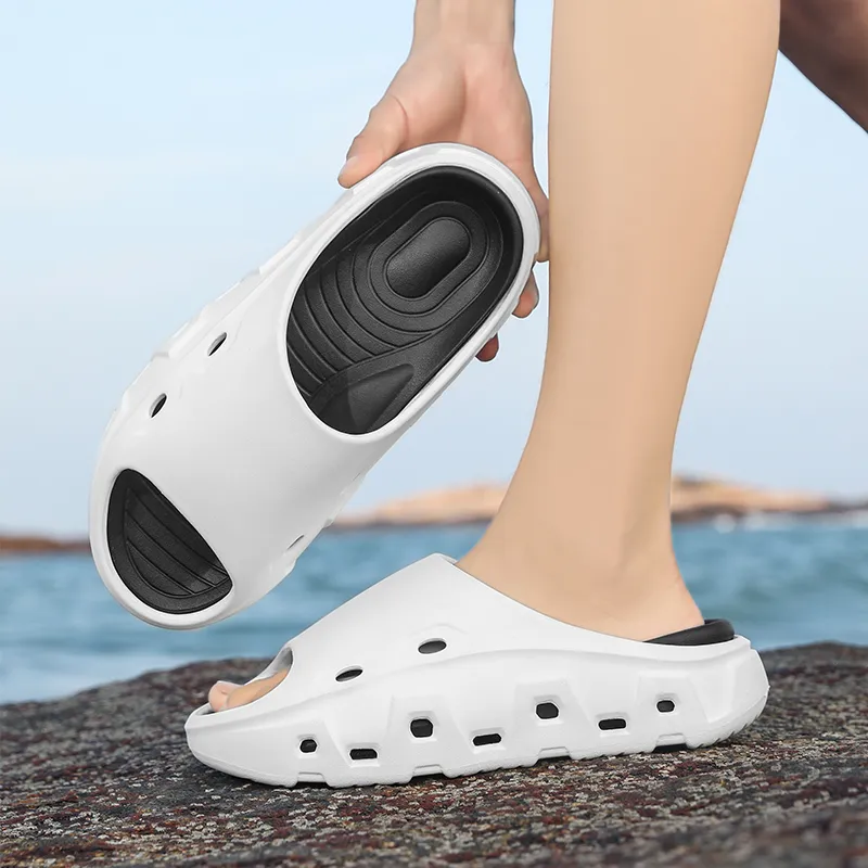 Darcy Sen Slippers Black Gray/Light Green/Khaki White/White Black-25