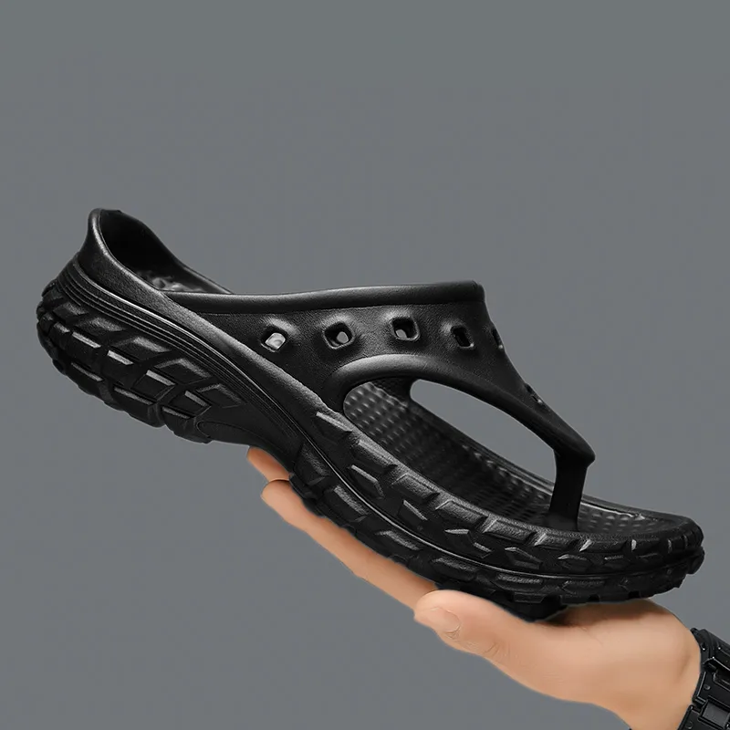 Darcy Sen Flip Flops Black/White/Khaki-5