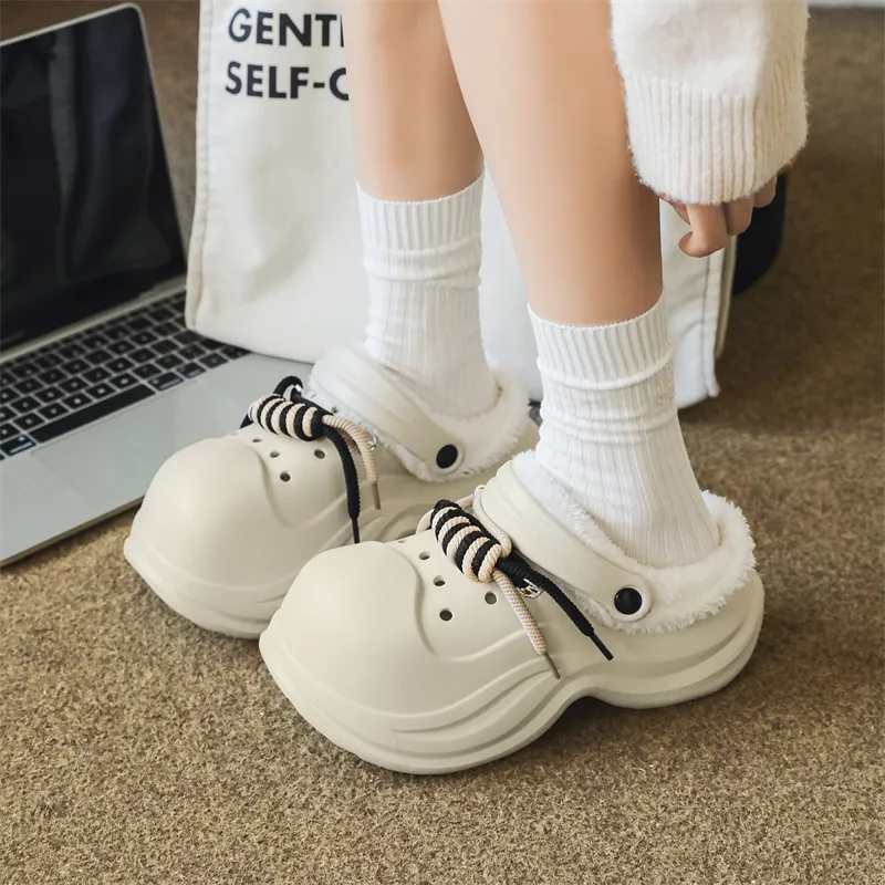 Darcy Sen Cotton Slippers Sand/black/white-7