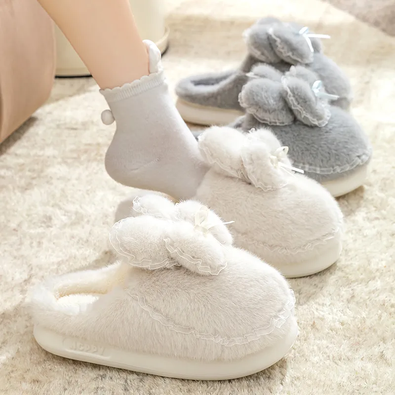 Darcy Sen Home Slippers Gray/Ecru/Apricot-5