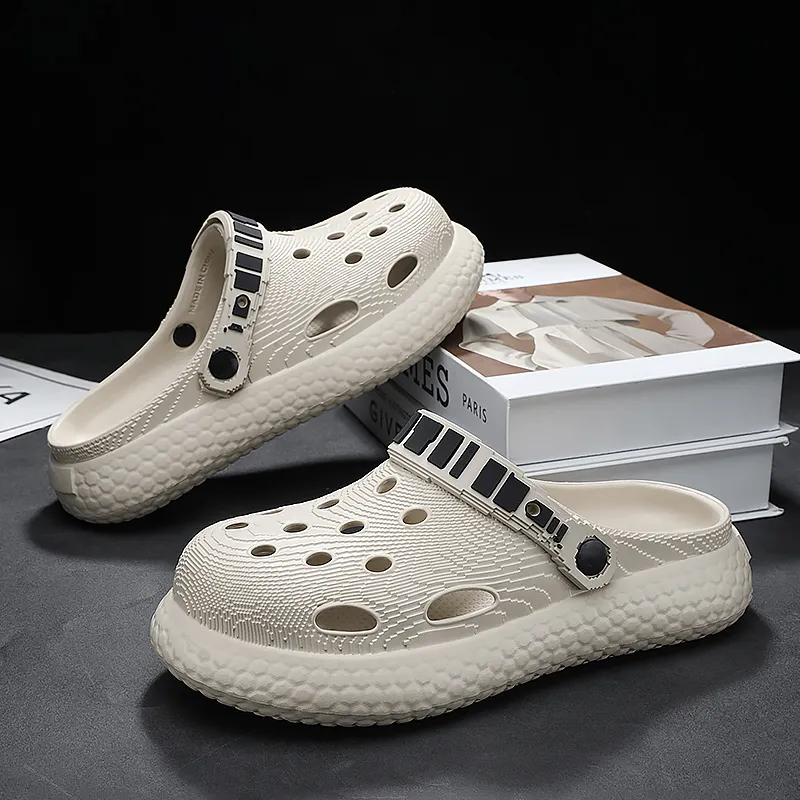 Darcy Sen Sandal Slippers Khaki/Black Gray/Khaki Black-10