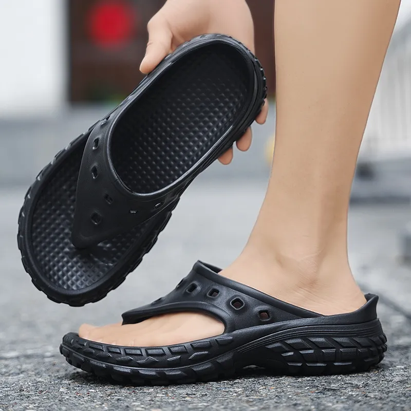 Darcy Sen Flip Flops Black/White/Khaki-2