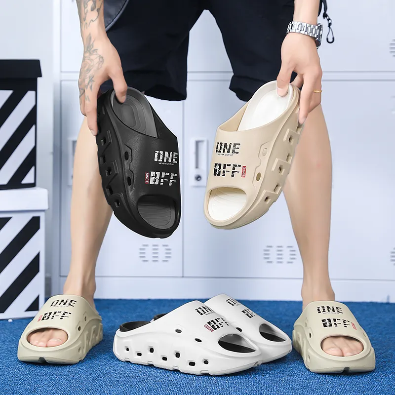 Darcy Sen Slippers Black Gray/Light Green/Khaki White/White Black-35