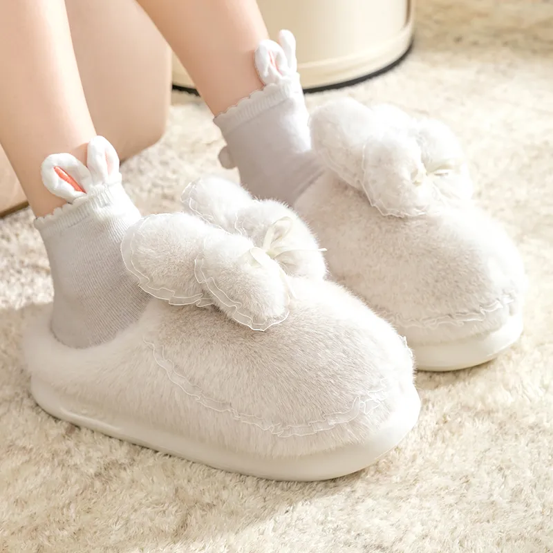 Darcy Sen Home Slippers Gray/Ecru/Apricot-6