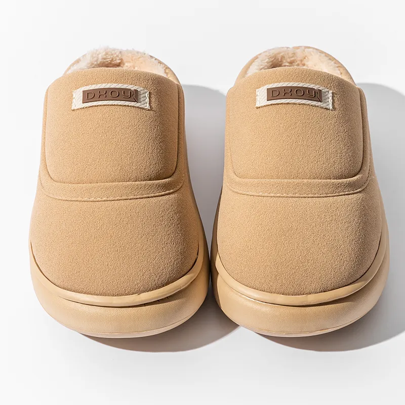 Darcy Sen Cotton Slippers Khaki/Dark Brown/Apricot-2
