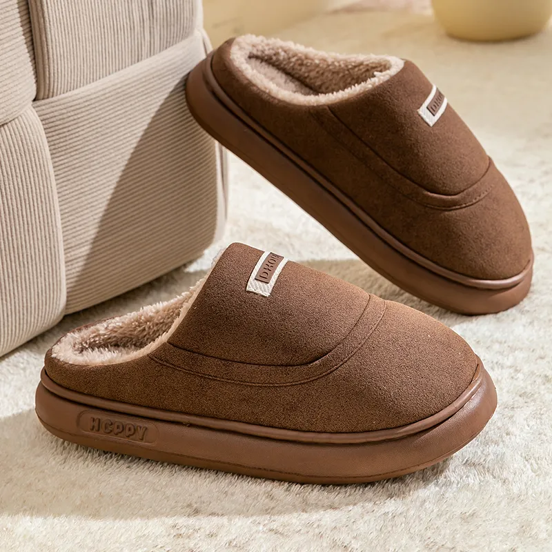 Darcy Sen Cotton Slippers Khaki/Dark Brown/Apricot-12