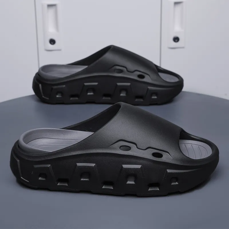 Darcy Sen Slippers Black Gray/Light Green/Khaki White/White Black-4