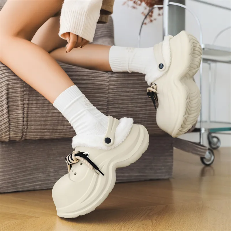 Darcy Sen Cotton Slippers Sand/black/white-5