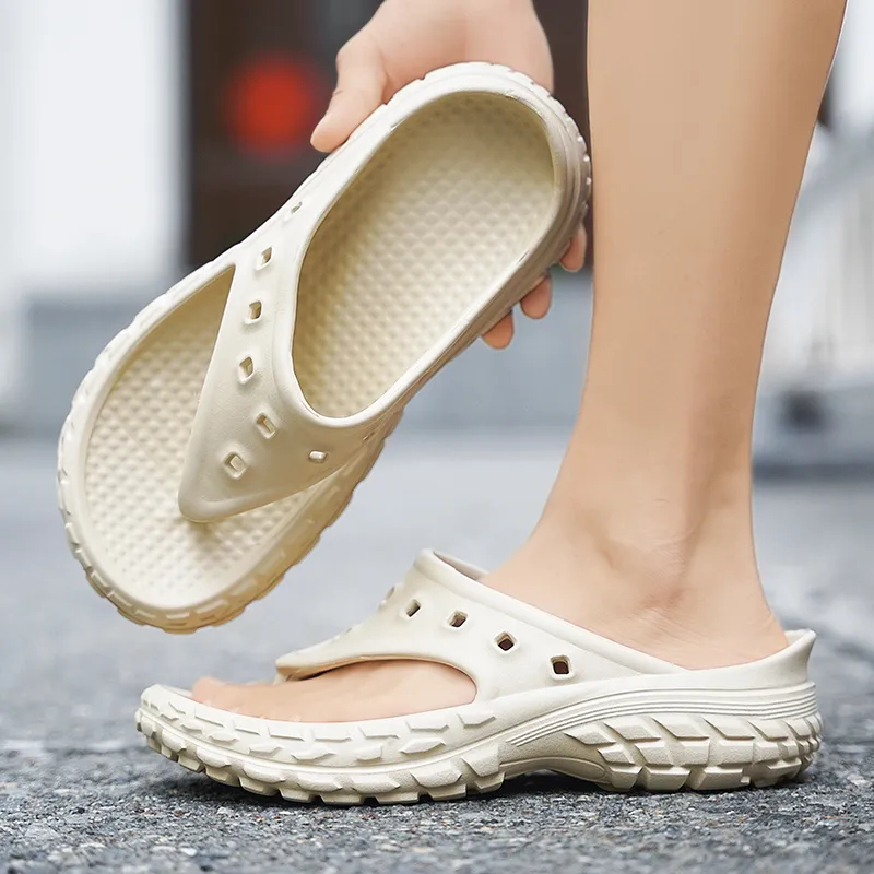 Darcy Sen Flip Flops Black/White/Khaki-16