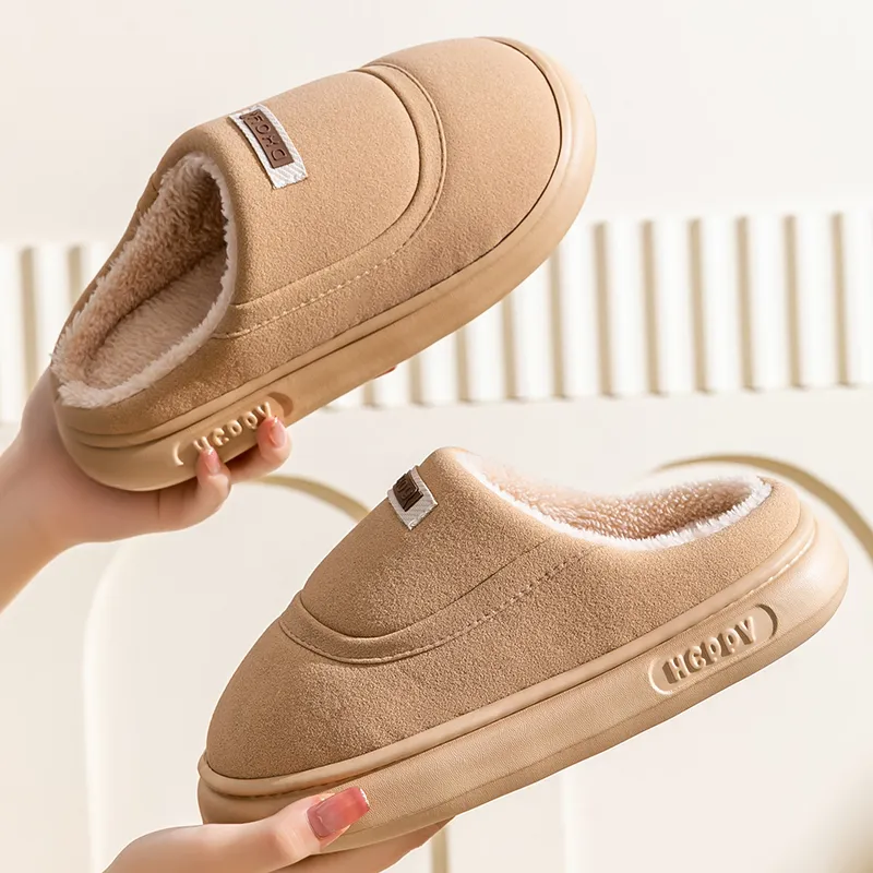 Darcy Sen Cotton Slippers Khaki/Dark Brown/Apricot-4