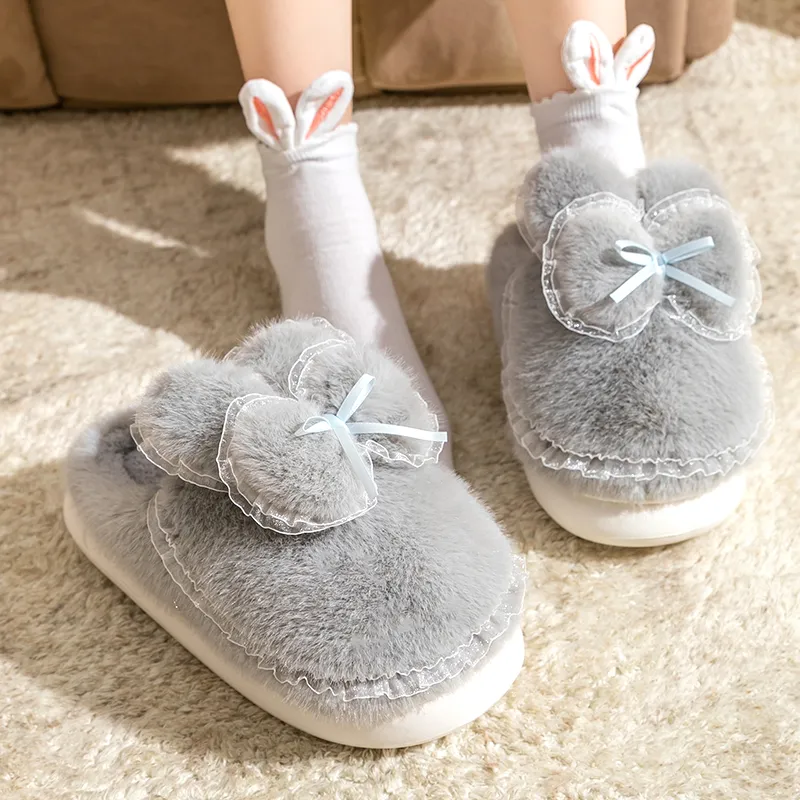 Darcy Sen Home Slippers Gray/Ecru/Apricot-17