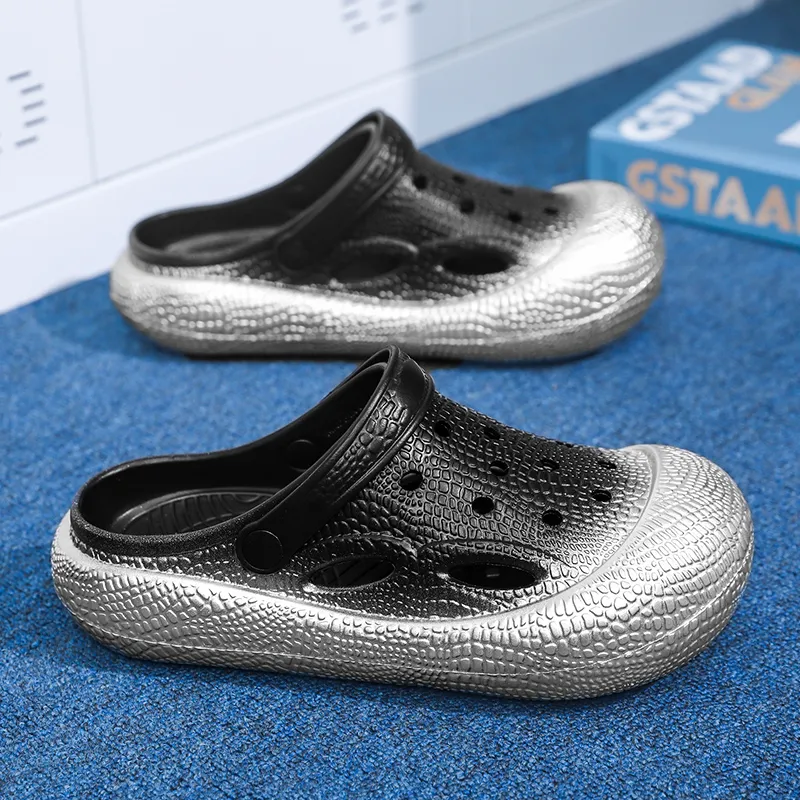 Darcy Sen Slippers / Home Slippers Black Silver-12