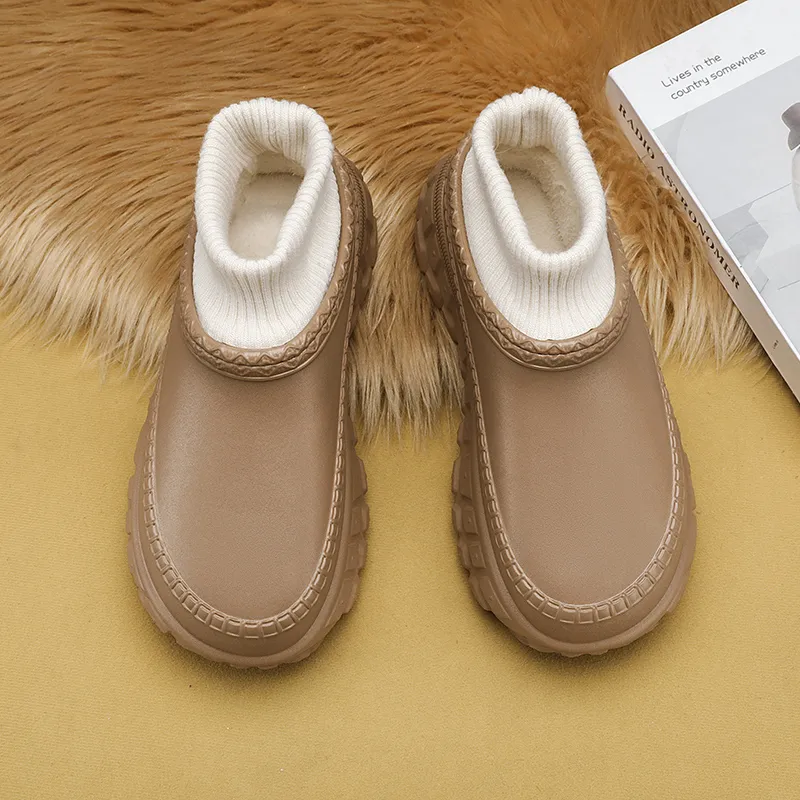 Darcy Sen Cotton Slippers Khaki Black Brown-5