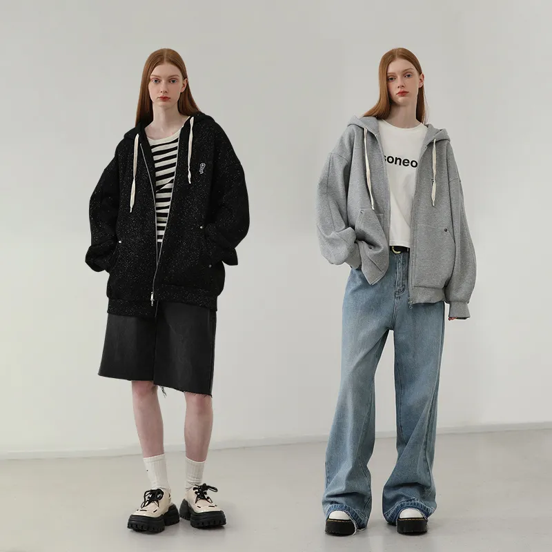 PLUSONEONE+ Sweatshirt Jacket Women's-3