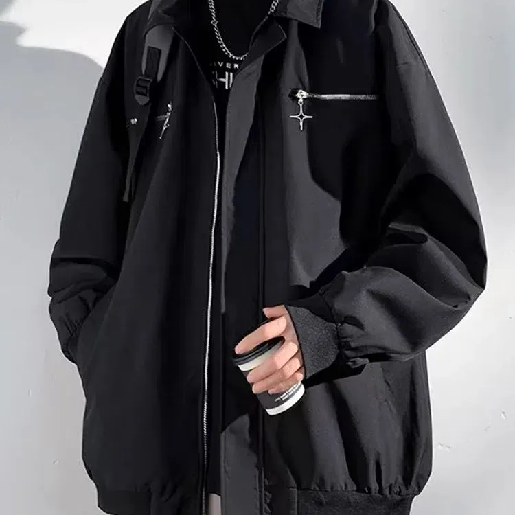 PLUSONEONE+ Casual Coat Loose Fit Versatile Unisex-3