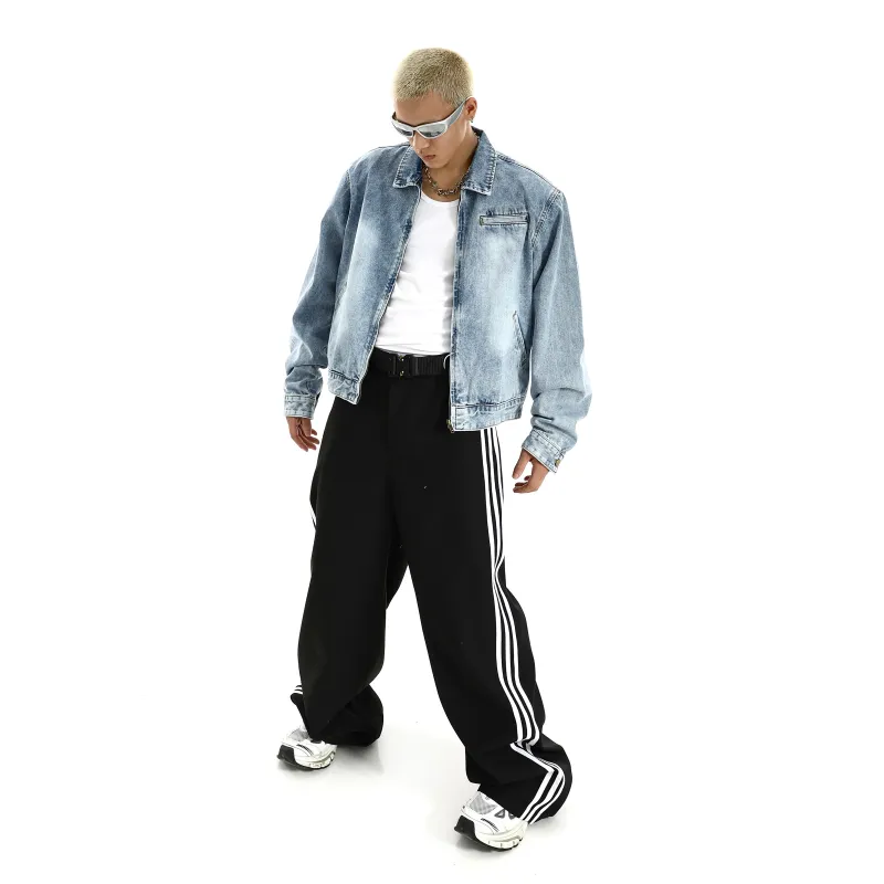 PLUSONEONE+ Denim Jacket Unisex Blue-3