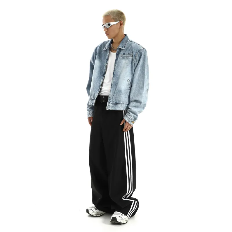 PLUSONEONE+ Denim Jacket Unisex Blue-2