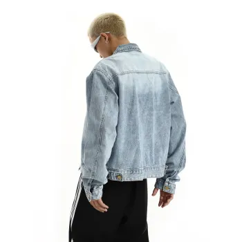 PLUSONEONE+ Denim Jacket Unisex Blue