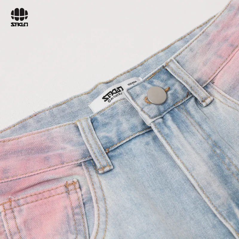 SAKUN Jeans Women's Rouge Pink-2