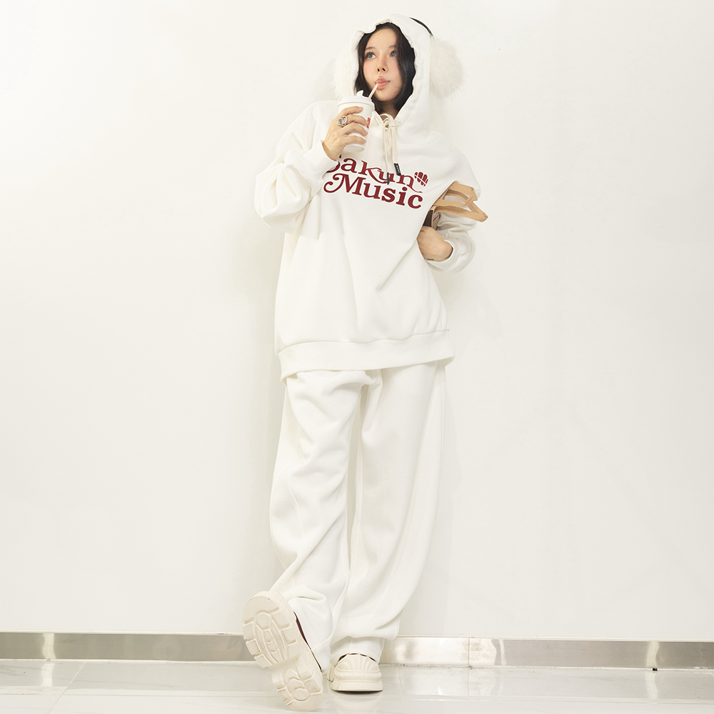 LCW Vision Crew Neck Bugs Bunny Printed Long Sleeve Oversize