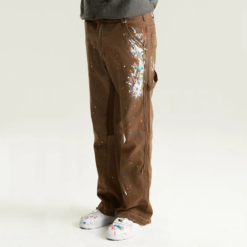 SSSAINT LOUIS Casual Pants Unisex Dark Brown-3