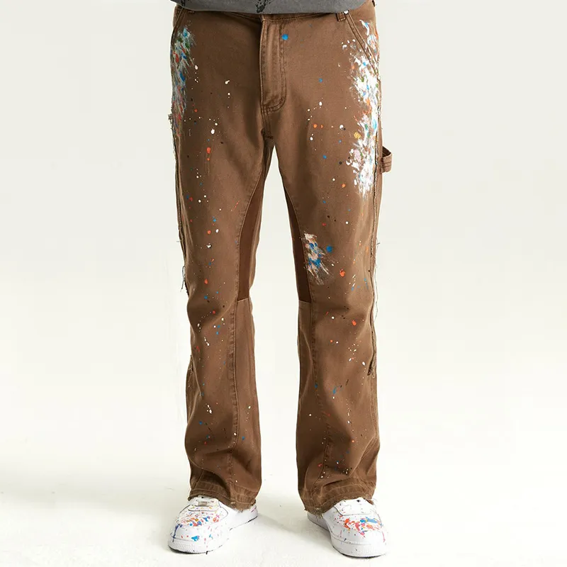 SSSAINT LOUIS Casual Pants Unisex Dark Brown-2