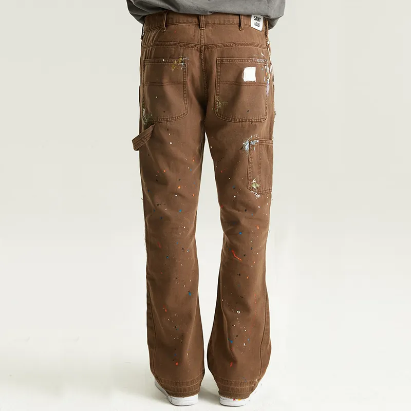 SSSAINT LOUIS Casual Pants Unisex Dark Brown-4