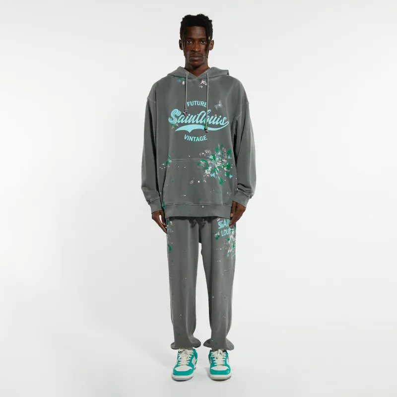 SSSAINT LOUIS Knitted Sweatpants Unisex Washed Gray-4