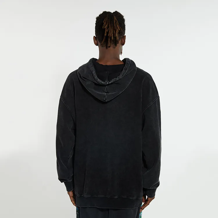 SSSAINT LOUIS Sweatshirt Unisex Washed Black-3